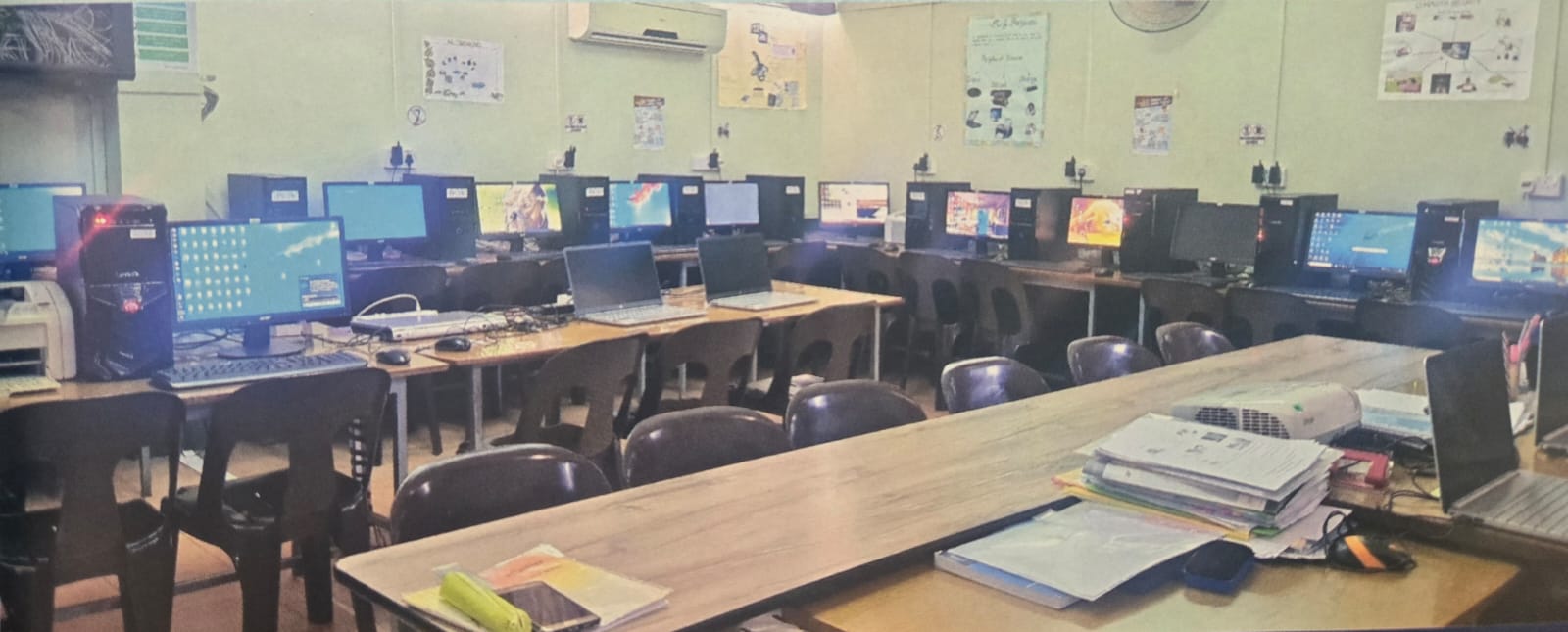 The college computer room