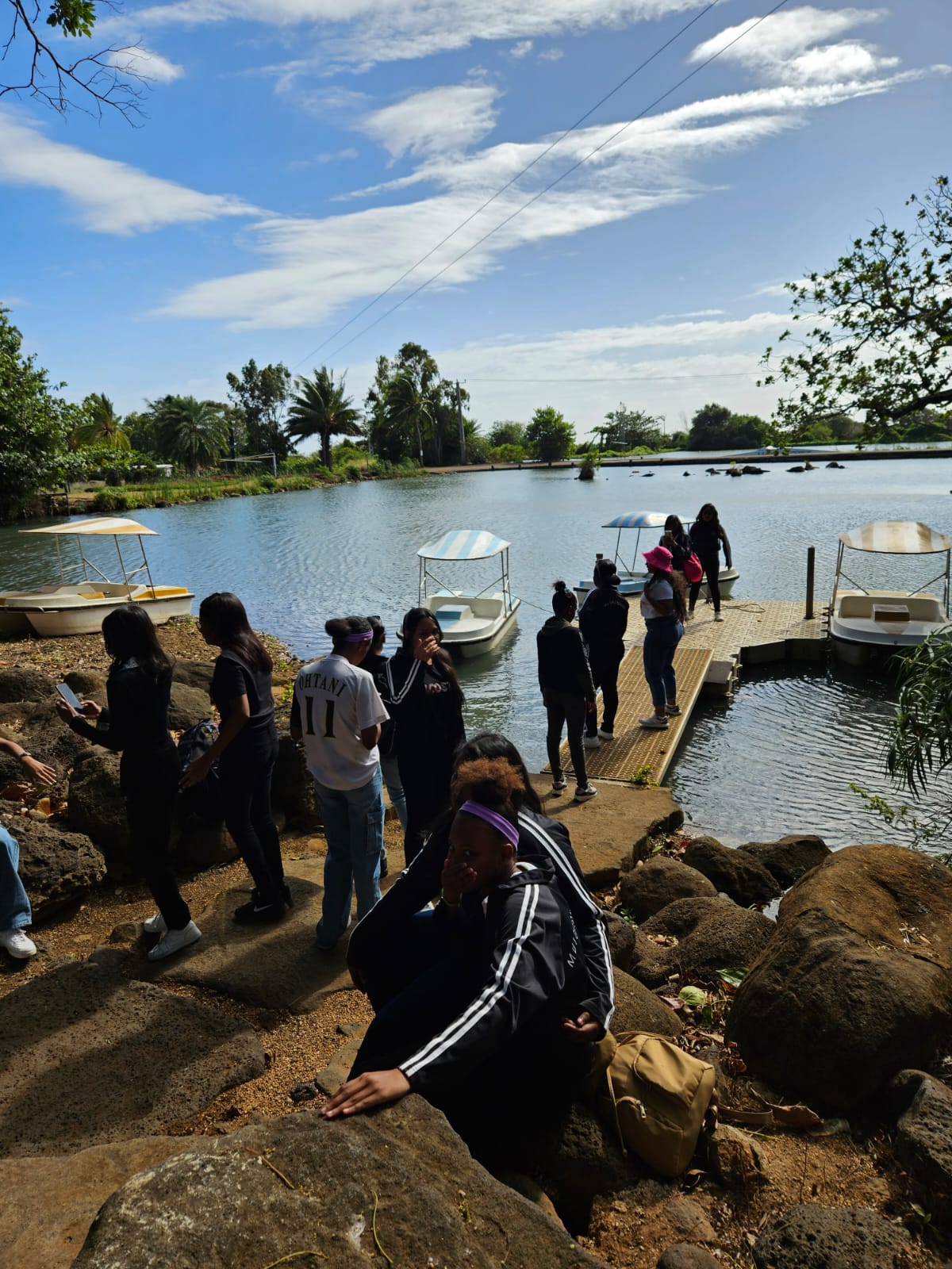 Students on a school outing