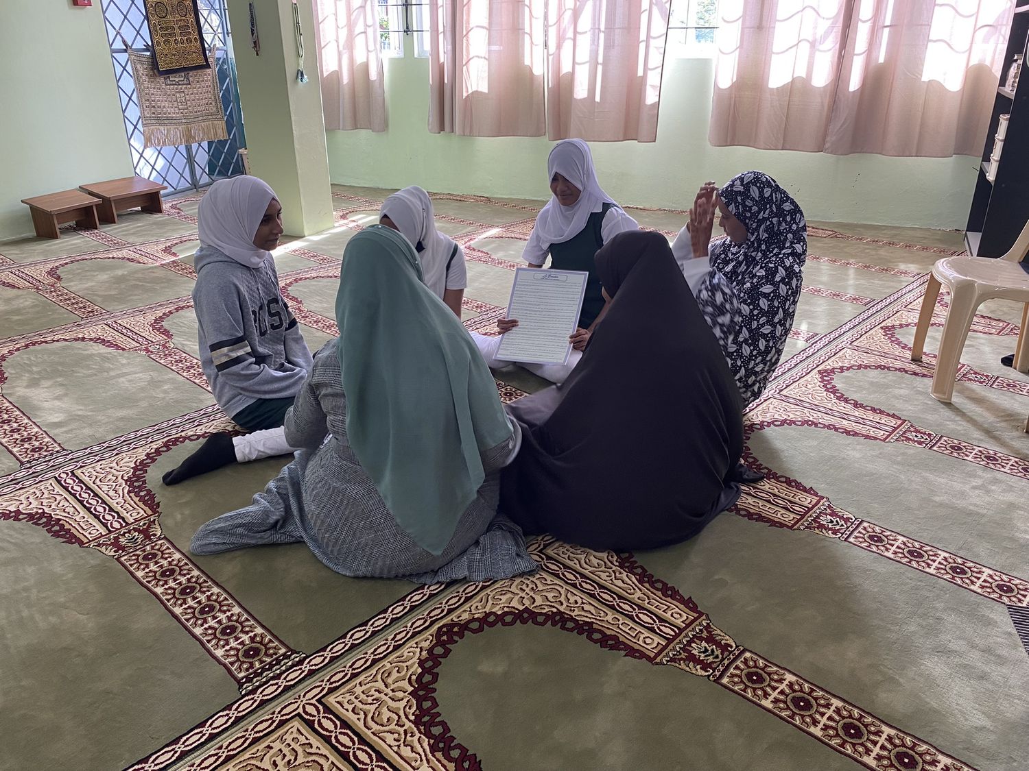 The prayer room at the college